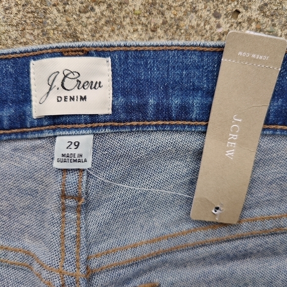 NWT J.Crew 9" Rise Billie Demi-Boot Crop Blue Jeans Size 29 Pants Style AQ790 - Picture 4 of 16